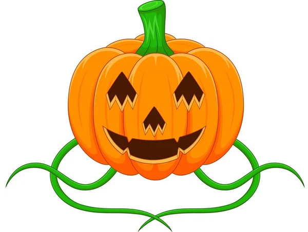 Vector Illustration Halloween Pumpkin — Stock Vector