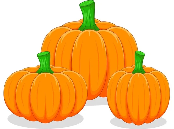 Vector Illustration Cartoon Pumpkin — Stock Vector