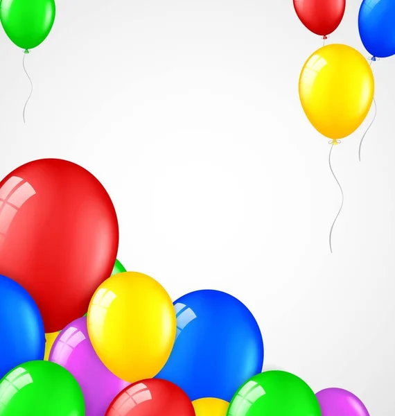 矢量图的生日气球 — 图库矢量图片