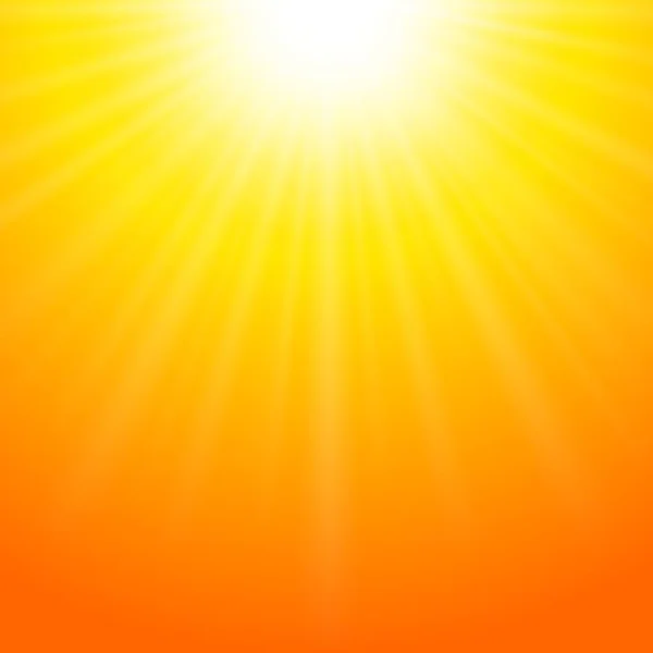 Letní Pozadí Jasné Slunce — Stockový vektor