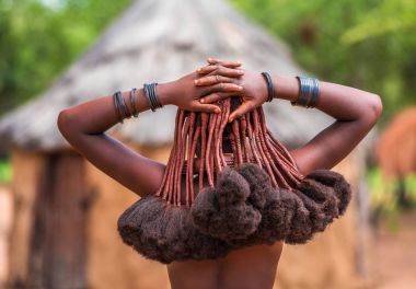 Hair style of Himba woman