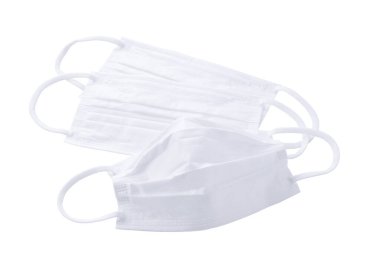 Maske beyaz arkaplana yerleştirildi