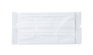 Maske beyaz arkaplana yerleştirildi