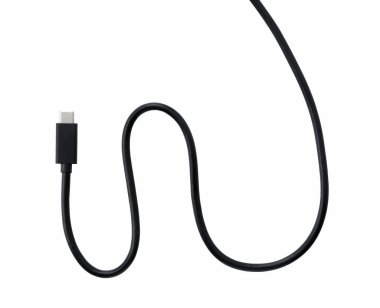 Beyaz arkaplana konulmuş Usb tipi c