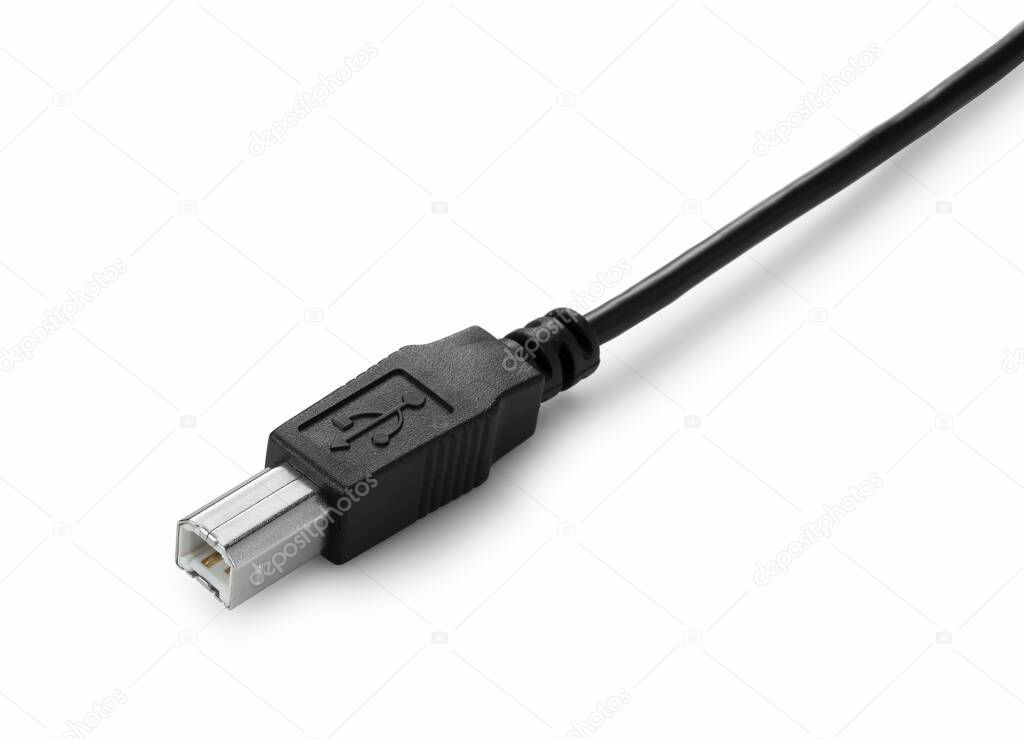 USB 2.0 B placed on a white background