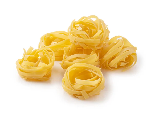 Tagliatelle Poste Fondo Bianco — Foto Stock