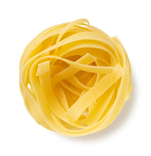 Tagliatelle Poste Fondo Bianco — Foto Stock