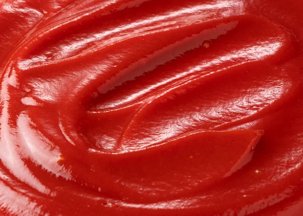 Wellenmuster Von Ketchup Auf Dem Gesamten Bildschirm Aufgenommen — Stockfoto