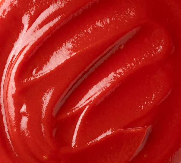 Wave Pattern Ketchup Shot Entire Screen — Stock Photo, Image