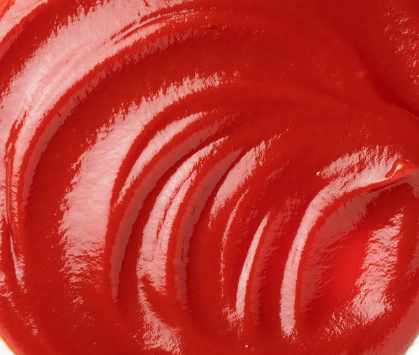 Wellenmuster Von Ketchup Auf Dem Gesamten Bildschirm Aufgenommen — Stockfoto