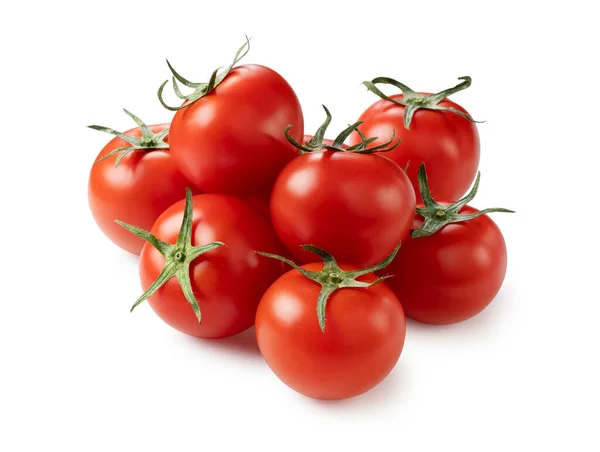 Angled Shot Tomato Placed White Background — Stock Photo, Image