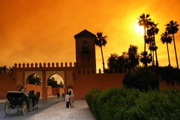 Marrakech muralhas da cidade — Fotografia de Stock