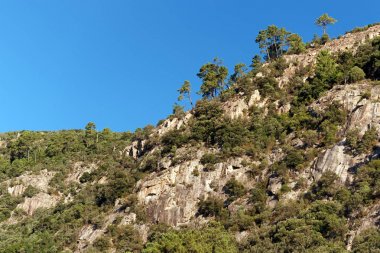 Bavella dağın Corsica Adası