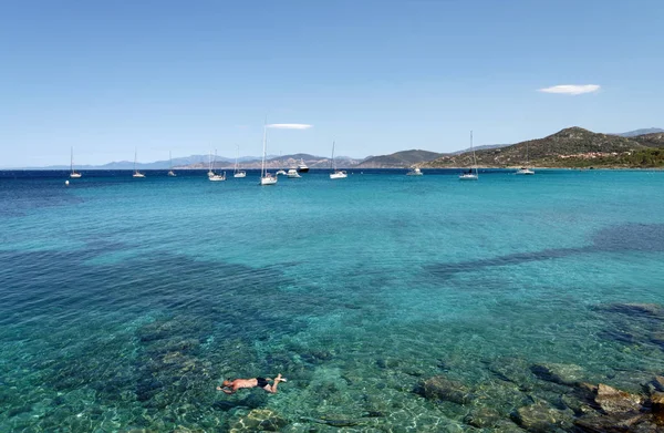 Ile Rousse sahil Corsica Adası