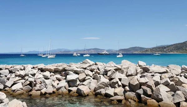 Kust Van Ile Rousse Westelijke Kust Van Corsica — Stockfoto