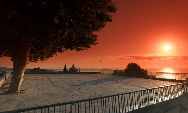 Santa Maria di Poggio Köyü Doğu sahil Korsika Adası