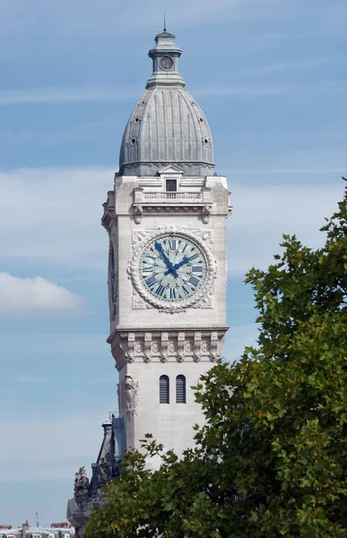 Óra Gare Lyon Vasútállomás Jogdíjmentes Stock Fotók