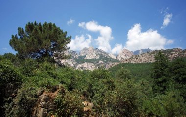         Bavella çıkmana Corsica Adası                       