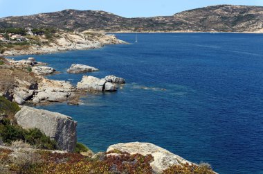 La Revellata sahil Corsica Adası                               