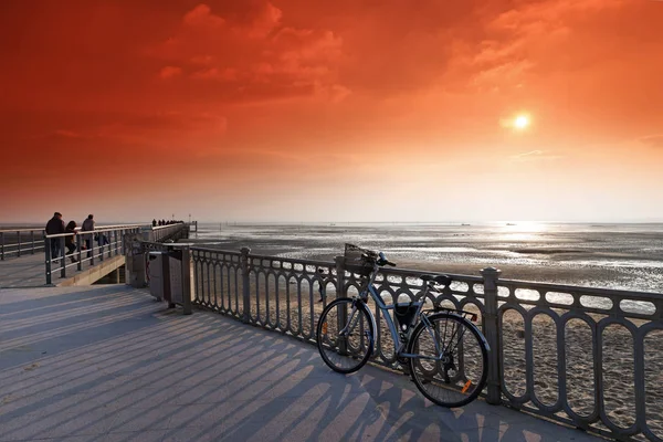 Andernos Les Bains Molhe Baía Arcachon — Fotografia de Stock