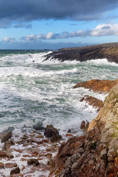 Sentier Randonnée Sur Côte Sauvage Quiberon — Photo