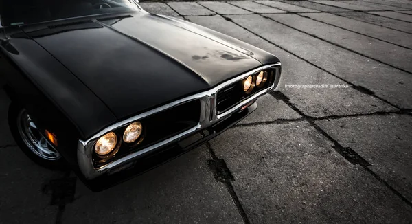Чёрный Босс Dodge Charger 1972 — стоковое фото