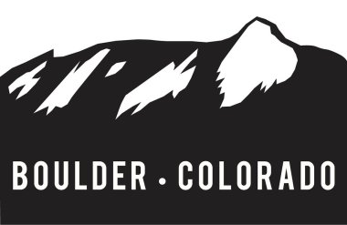 Chataqua Park, Boulder, Colorado 'daki siyah ve beyaz Flatiron dağları.