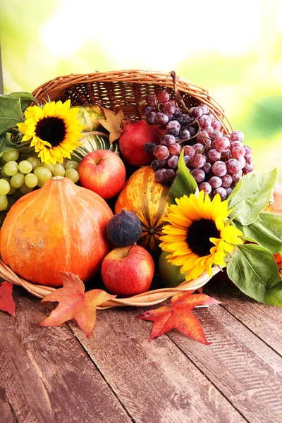 Vegetable and fruit in basket Royalty Free Stock Images
