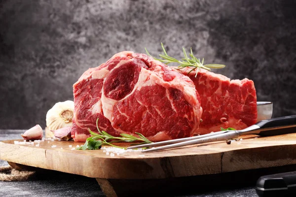 Barbecue Rib Eye Steak, dry Aged Wagyu Entrecote Steak — Stock Photo, Image