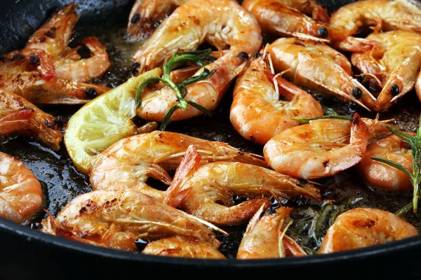 Grilled shrimp skewers. Seafood, shelfish. Shrimps Prawns skewer