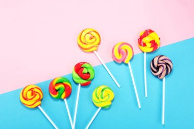 jöle ve şeker ile şekerler. renkli farklı childs dizi