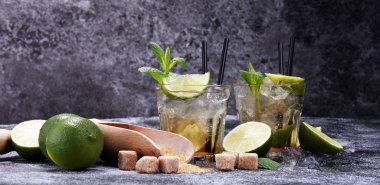 Limon meyve kireç Caipirinha Brezilya