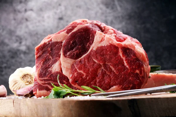 Barbecue Rib Eye Steak, dry Aged Wagyu Entrecote Steak — Stock Photo, Image