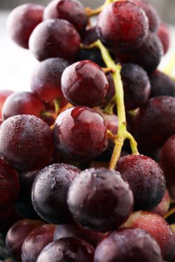 Yemek için sağlıklı meyve kırmızı şarap üzüm backgroundready