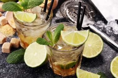 Limon meyve kireç Caipirinha Brezilya