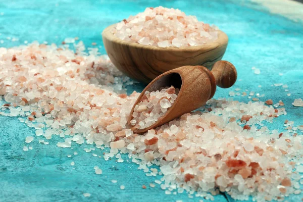 Pink salt from the Himalayas. — Stock Photo, Image