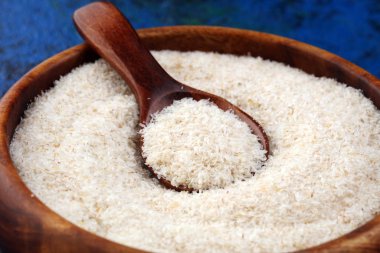 Kırsal arka planda Psillium tohumlarının bir kısmı. Psilyum se