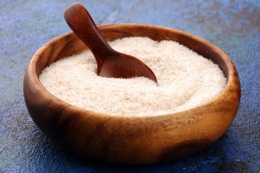 Kırsal arka planda Psillium tohumlarının bir kısmı. Psilyum se