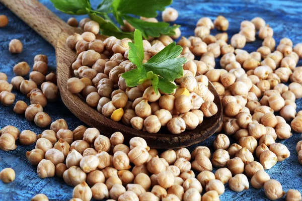 Raw Chickpeas. Chickpeas is nutritious food. Healthy and natural vegetarian food