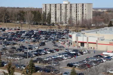 Tam costco Park alışveriş günü meşgul Cumartesi günü