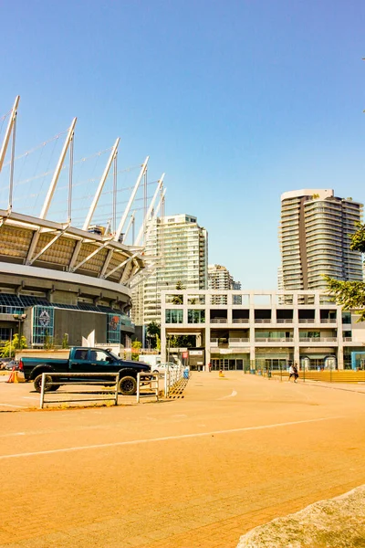 19 Haziran 2018, Vancouver Canada: Vancouver Whitecaps 'ın oynadığı Bc Place' in editör fotoğrafı. Burası büyük bir spor salonu. — Stok fotoğraf