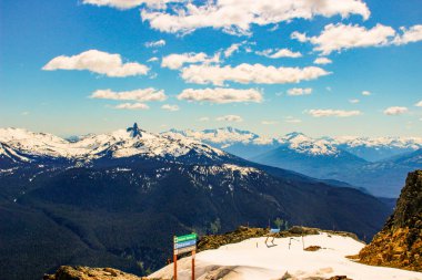 Blackcomb Dağı Whister, Bc, Kanada. Kanada 'nın en güzel manzaralarından biri.