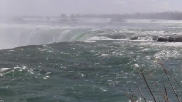 Zbliżenie wideo wodospadów Niagara Kanada — Wideo stockowe