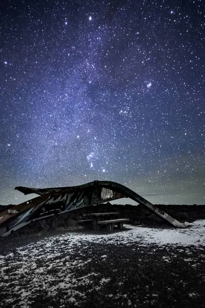 Milkyway yıldız İzlanda heykel üzerinde