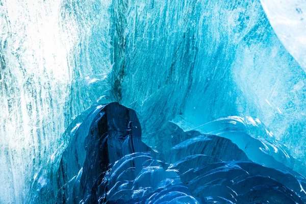 Hielo glacial cueva icelnd abstracto —  Fotos de Stock