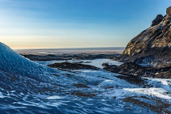 Skaftafell Ghiacciaio paesaggio inverno — Foto Stock