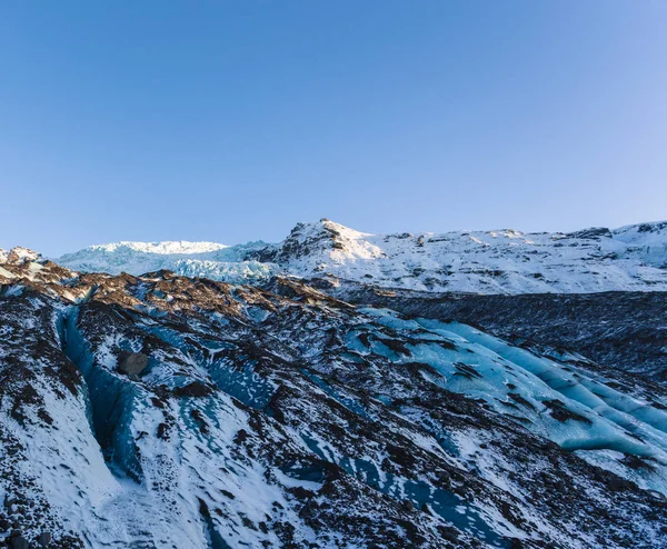Skaftafell buzul kış manzara