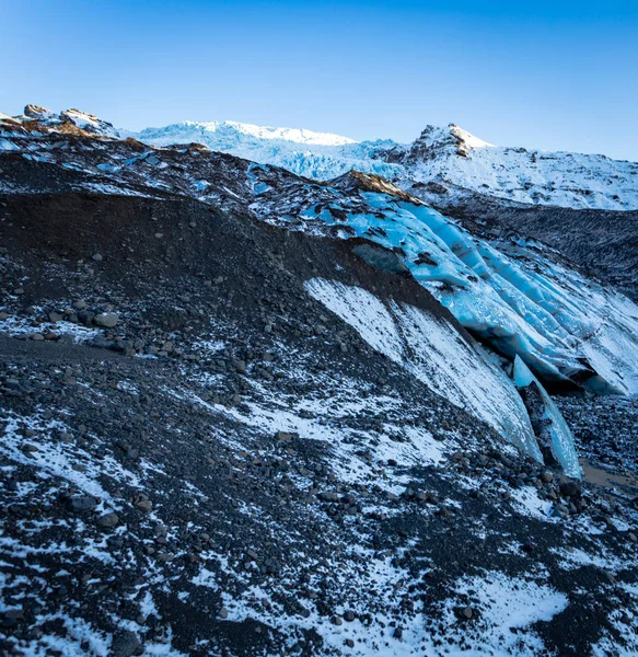 Skaftafell Glaciar paisaje invierno — Foto de Stock