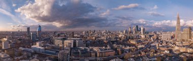 Londra hava günbatımı cityscape panorama