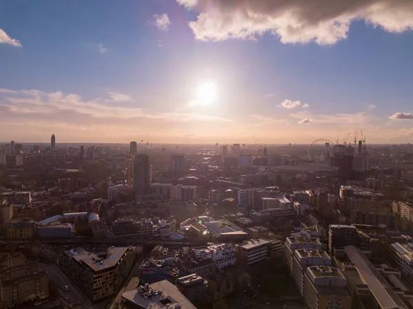 Londra hava günbatımı cityscape